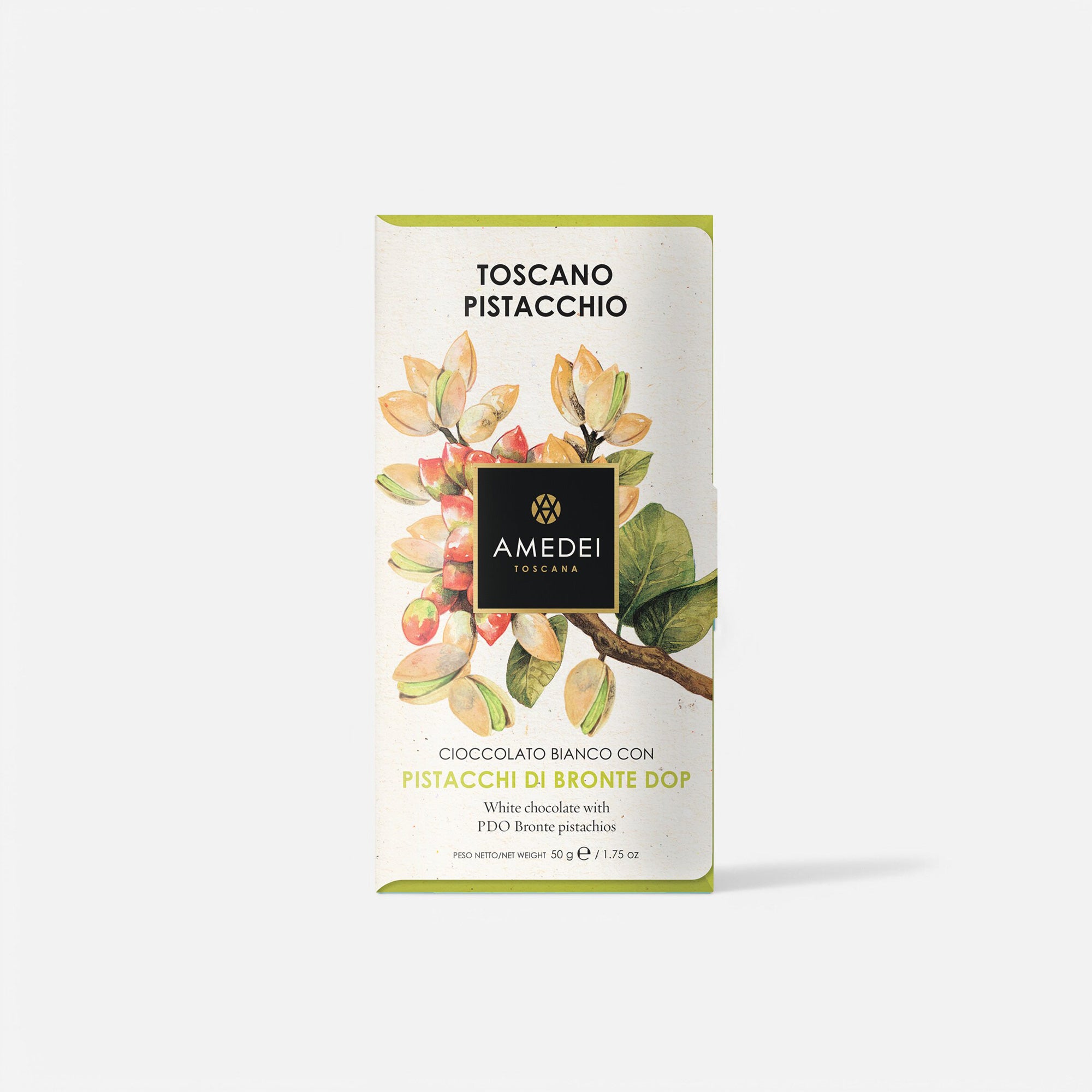 Weiße Schokolade Toscano Pistacchio