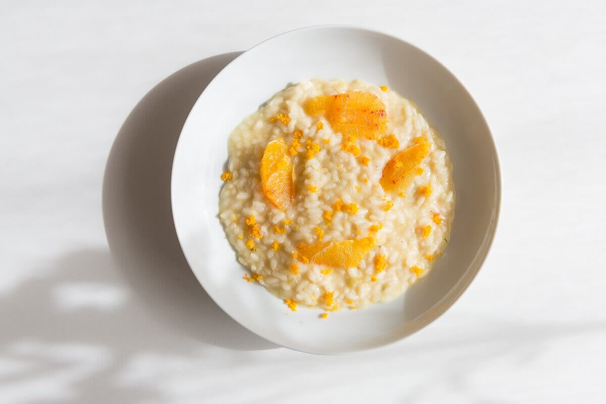 Orangenrisotto