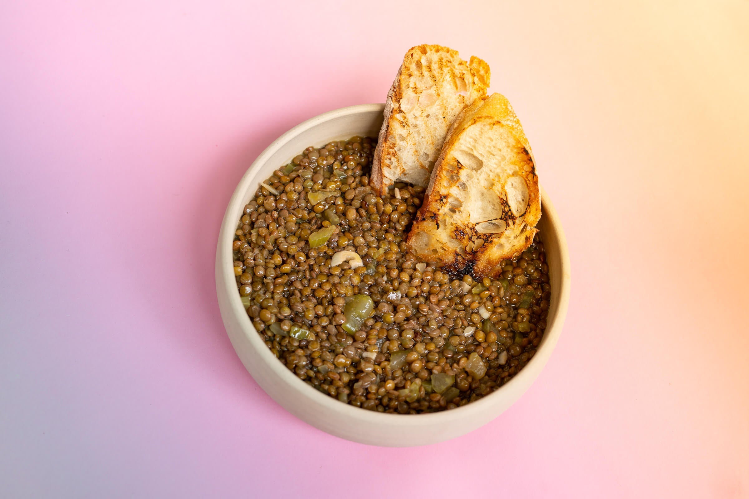 Einfache Berglinsensuppe