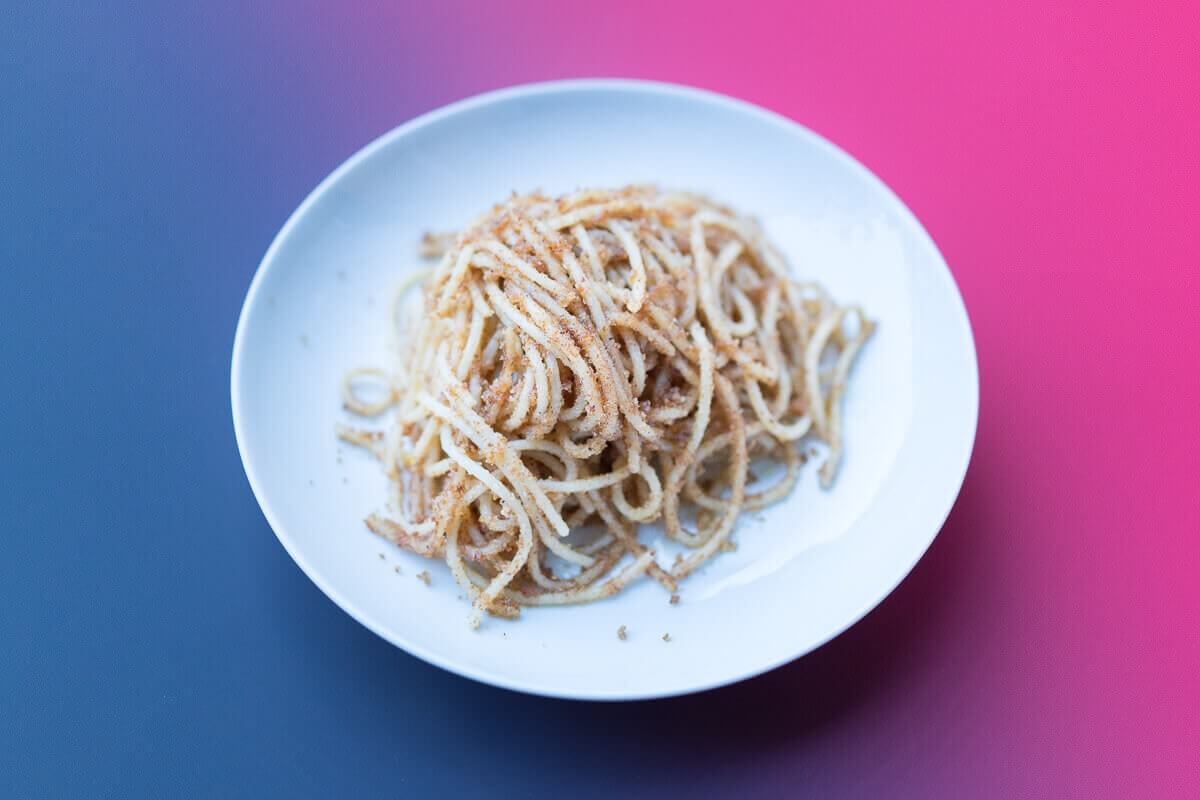 Pasta con la mollica