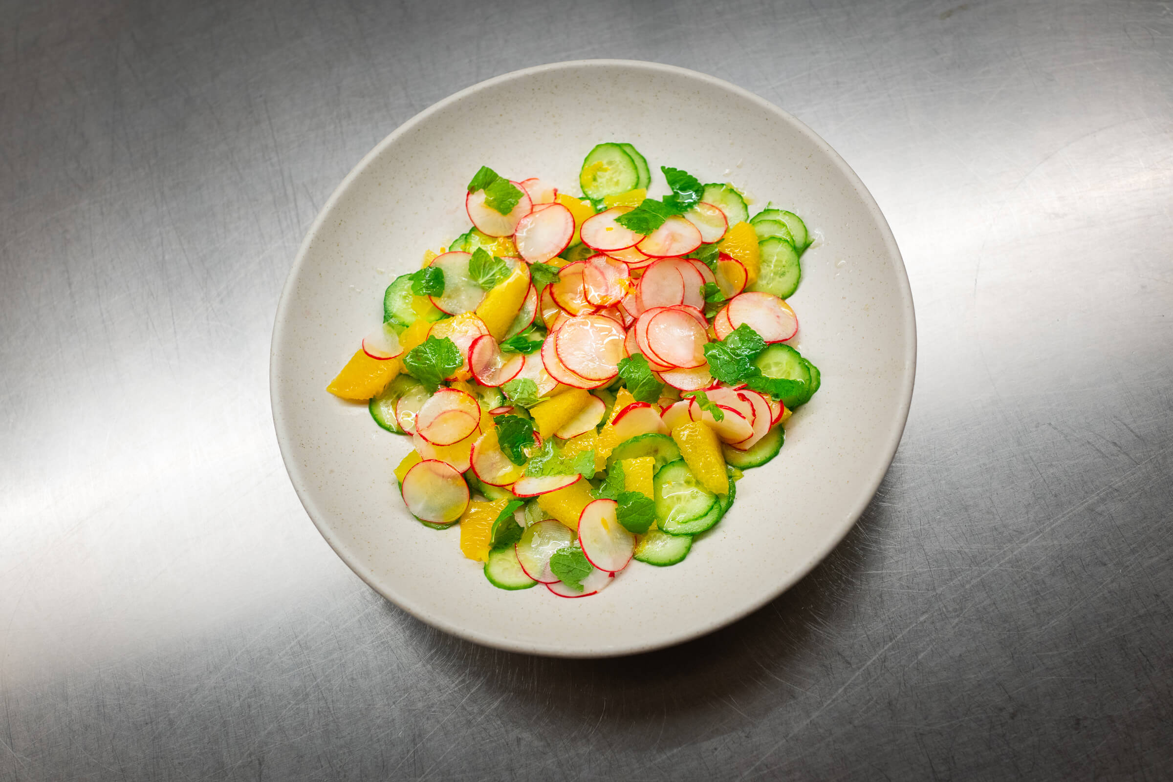 Orangen-Gurken-Salat
