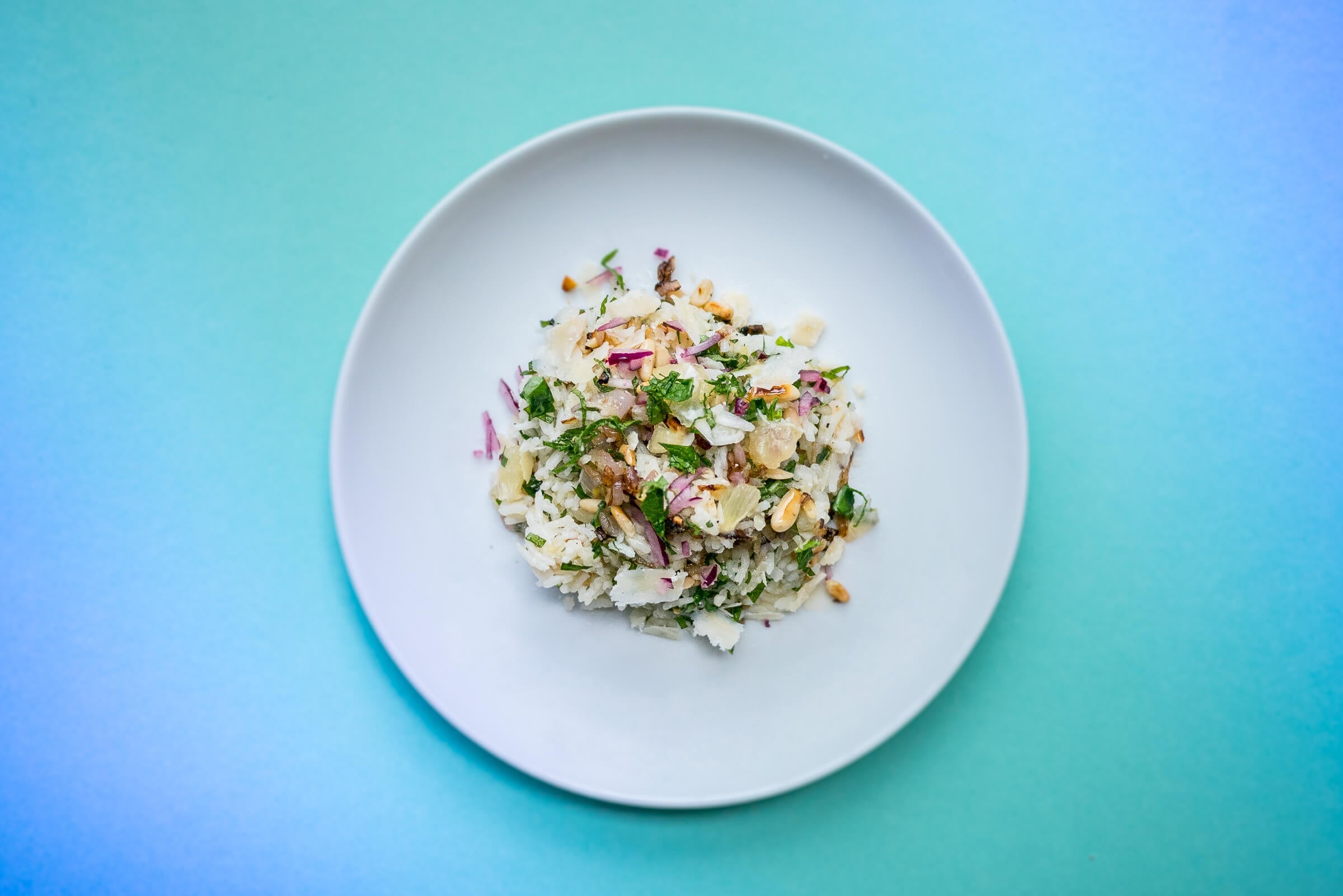 Reissalat mit Zitrone