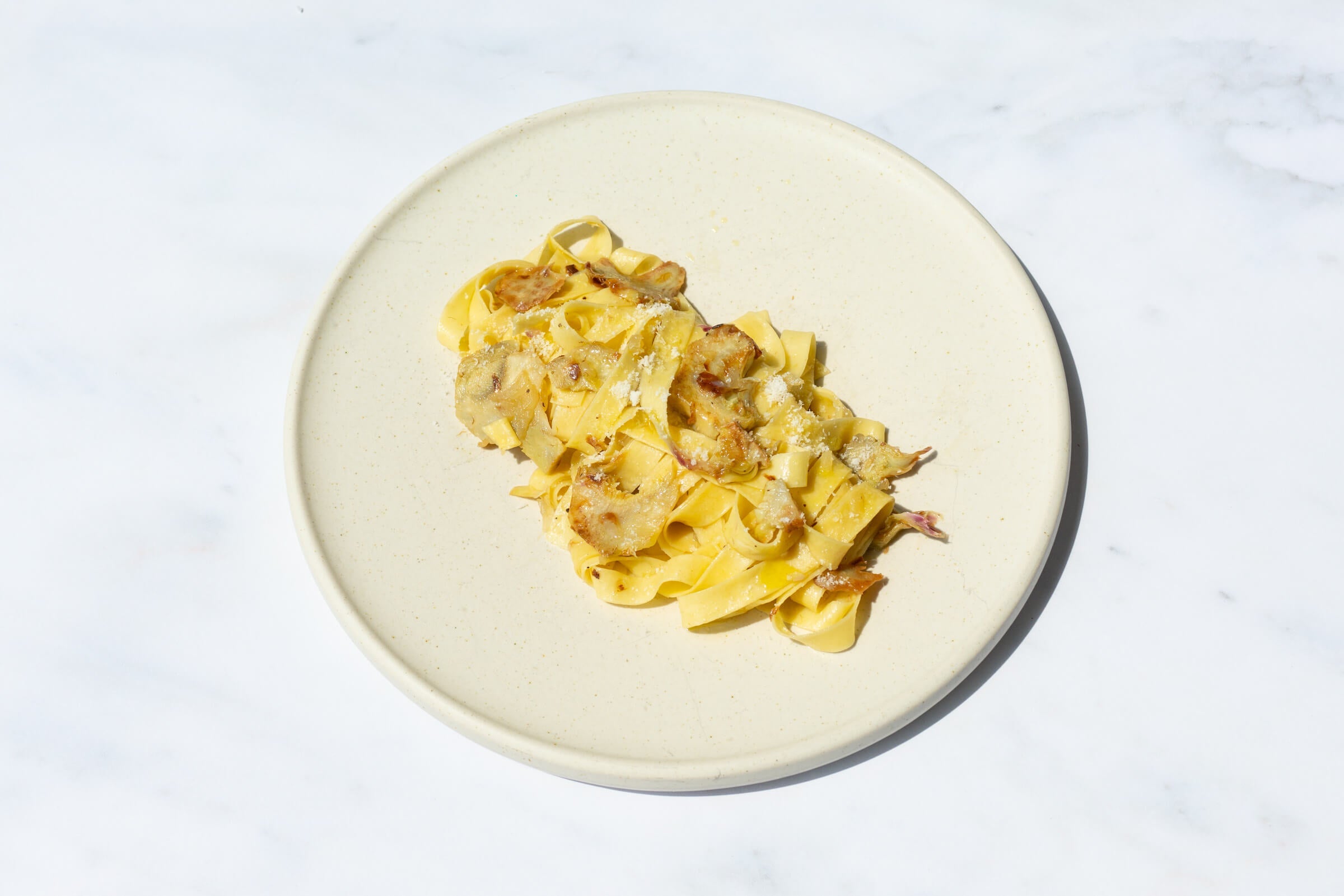 Pasta mit gebratenen Artischocken