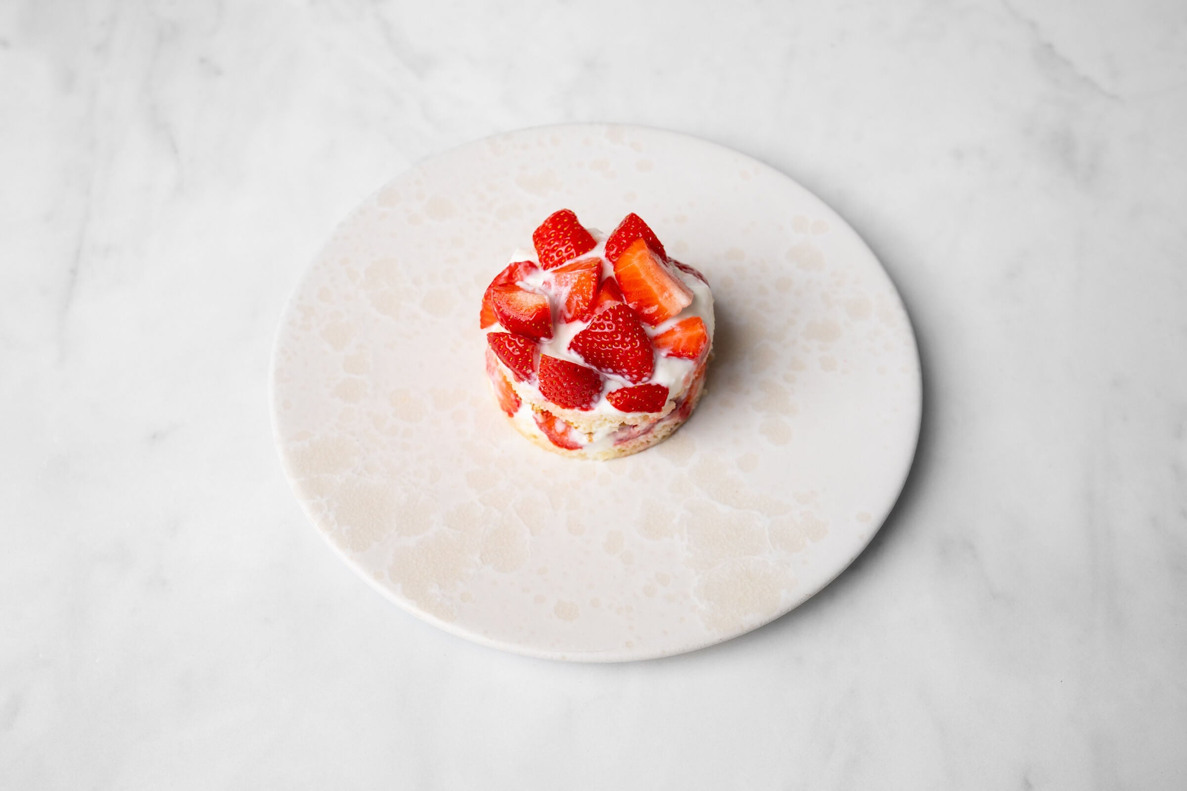 Erdbeerkuchen für Faule